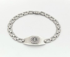 DUKE Antique Vintage  University Bracelet Sterling Silver 925 Fancy Art Deco picture
