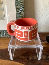 Vtg Rare HDA.UXMAL MAYAN Mid Century Design Pottery 1960'S Terra cotta and White picture