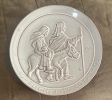 FRANKOMA - Flight Into Egypt -1968 Christmas Plate Signed by John Frank picture