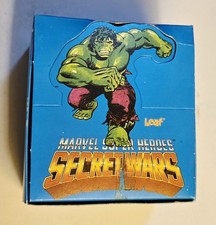 1984 Marvel Super Heroes Secret Wars Complete Box 100 Sealed Packs Leaf Stickers picture