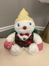 Vintage 1987 Mr Bingle Plush Snowman 17”Maison Blanche New Orleans Christmas picture