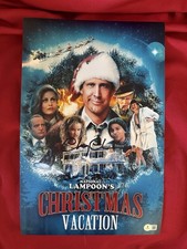 CHEVY CHASE SIGNED AUTO CHRISTMAS VACATION 11X17 PHOTO BECKETT COA picture