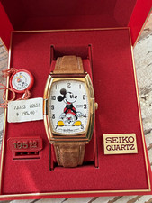 New Vintage 1987 Disney Seiko Mickey Mouse Watch 60th Anniversary Edition picture