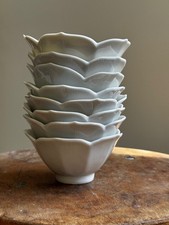 Vintage Small Porcelain Lotus Bowls picture
