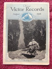 New VICTOR RECORDS Aug 1918 W WAR I Billy Murray Send Picture fr Berlin Victrola picture