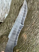 12” FULL TANG  CUSTOM DAMASCUS STEEL HUNTING TRACKER KNIFE BLANK BLADE X76 picture