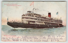 Postcard Whaleback Steamer Christopher Columbus Chicago to Milwaukee picture