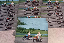 28 Vintage 1951 HARLEY DAVIDSON 125 Motorcycle POSTCARDS *$* UNUSED NOS *$* picture