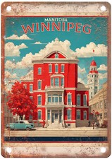 Vintage Winnipeg Canada Retro Look Travel Poster Metal Sign T2868 picture
