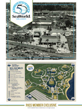 SeaWorld Orlando 50th Anniversary Pass Member Exclusive Poster 11x14 picture