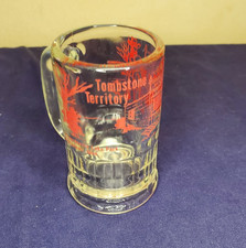 Vintage LeSourdsville Lake Amusement Park Ohio TOMBSTONE TERRITORY Glass Mug picture