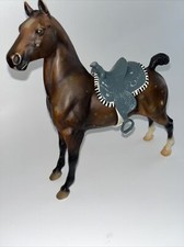 Rare Vt 1999 Breyer Reeves Horse Figure with Vt Saddle Knotted Mane 8