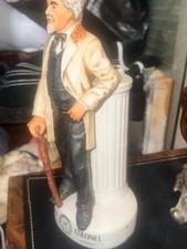 1978 Wilbro Kentucky Colonel Series No.1 Bisque Decanter Empty Vintage picture