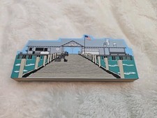 2002 The Cat's Meow Jaline ANNA MARIA CITY PIER Florida Wooden Shelf Sitter picture