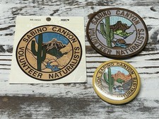 Vintage Sabino Canyon Tucson Arizona Coronado National Forest Patch Button Etc picture