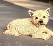 Basil Matthews Signed West Highland Terrier Figurine Signed Sticker Vintage EUC picture