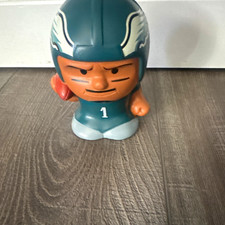 Jalen Hurts #1 NFL Football Mini Plastic Figurine Green White Orange picture