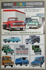 Antique 1960 & 1965 Ford Trucks Heavy & Full Line Catalog Advertising Booklets picture