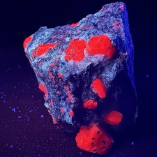 Nice Red Ruby Crystals in Matrix: Kleggåsen Ruby Quarry, Froland, Agder, Norway picture