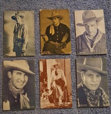 1920's Cowboy Exhibit/Arcade - LOT OF 6 ORIGINALS TOM MIX, WARNER BAXTER picture