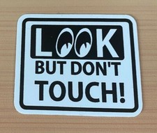 Look But Don't Touch Funny USA Vinyl Sticker Decal picture