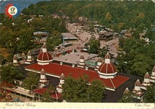 An Aerial view of the Midway and Coliseum Postcard from Cedar Point picture