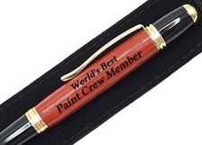 Gift For Paint Crew Member World's Best Paint Crew Member Present Engraved Pen picture