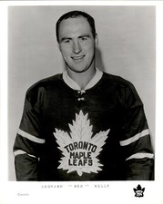 PF17 Original Photo RED KELLY TORONTO 1959-67 MAPLE LEAFS NHL HOCKEY CENTER picture