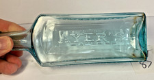 Very Nice Aqua Colored Ayer's Sarsapsrilla Compound Bottle 1880's Era Clean picture