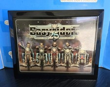 *VINTAGE* EASYRIDERS 25TH ANNIVERSARY WALL PLAQUE Test of Time Bikers 1971-1996 picture