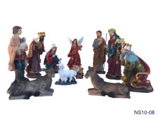 Nacimiento / Nativty Set 8 Inch Resin Statues All Included NS10-08 NEW picture