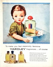 Yardley Feminine Fragrances Lotus Lavender 1957 McCall's Vtg Magazine Print Ad picture