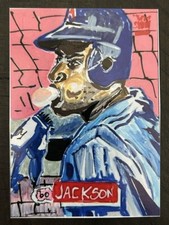 ACEO Sketch Trading Print Card 1995 TSC Bo Jackson Angels Blowing Bubble Gum Art picture