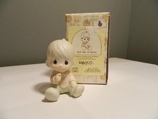 Vintage 1985 Enesco Precious Moments “Tell Me A Story” Porcelain Boxed 15792 picture