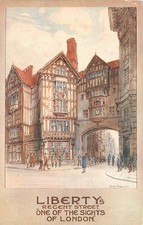 1920s London UK Store Advertising Liberty's Regent Street Postcard 26-4872 picture