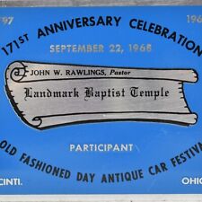 1968 Frontier Day Antique Car Festival Show Cincinnati Landmark Baptist Temple picture