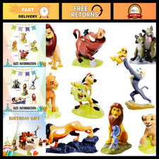 9-Piece Animal Figurine Set - Spotted Hyena & Warthog Cake Decorations for Parti picture