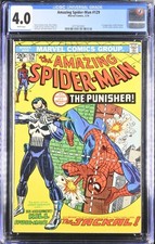 Amazing Spider-Man #129 CGC 4.0 White Pages 1st Punisher Jackal Marvel 1974 picture