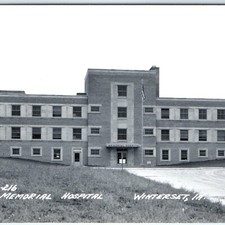 c1940s Winterset, IA Memorial Hospital RPPC Photo Postcard Madison County Iowa picture