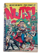 NUTS 2 1954 PREMIERE COMICS MAD PARODY SATIRE SCARCE GOLDEN AGE HTF FR FR/GD RAW picture