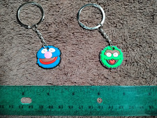 GROVER OSCAR GROUCH SESAME STREET KEYCHAIN SET - keyring key pins chain ring pin picture