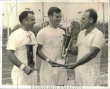 1967 Press Photo Roy Bartlett wit Son Bruce, City Park Doubles Winners picture