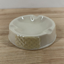 Vintage Belleek Irish Porcelain Shamrock Opalescent Ashtray VG+ picture