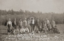 Flathead Indian Reservation Montana Baseball Team RPPC Photo Postcard COPY picture