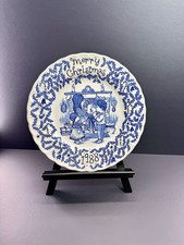 Vintage 1988 Royal Crownford Norma Sherman Christmas Plate Staffordshire England picture