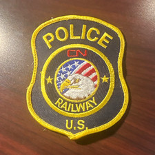 CN Canadian National Railway Police U.S. Embroidered Patch Railway picture