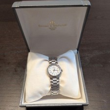 Baume & Mercier Riviera Women's Vintage Quartz Watch Silver 20Yrs Old Needs Repa picture