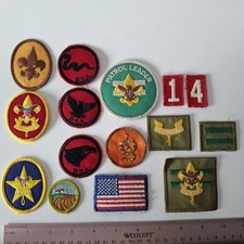 15 × Vintage 1970’s Boy Scout America Rank Patches BSA Badges Various Pre-owned  picture