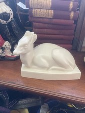 Wedgwood  Art Deco Duiker Sitting Porcelain Deer Figure 1930s John Skeapig picture