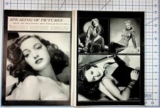 Vintage 1940s Hollywood Magazine Pages Betty Grable Colgate Ad picture